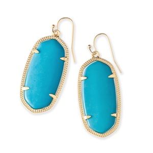 Kendra Scott Elle Earrings in Turquoise/Gold